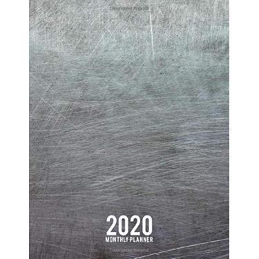 Imagem de 2020 Monthly Planner: Metallic Design Each Month At A Glance Calendar Organizer With Space For Notes. Monday To Sunday. Modern Cover