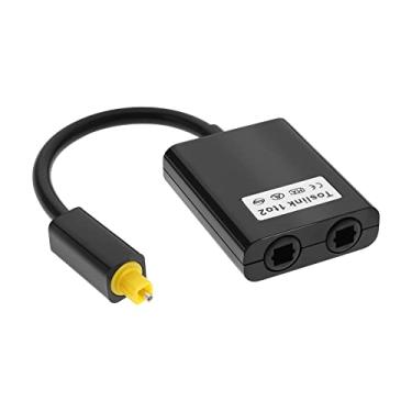 Imagem de Micro Traders Divisor de áudio óptico 1 em 2, adaptador de cabo Toslink, conversor para leitores de CD, DVD, amplificador, barra de som, outras fontes de áudio digital
