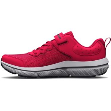 Imagem de Under Armour Tênis de corrida unissex infantil pré-escolar Assert 10 fecho alternativo, (600) Vermelho/Preto/Preto, 2 Wide Little Kid