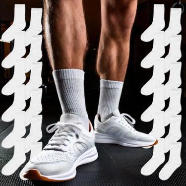 Imagem de Kit 12 Pares Meia Cano Alto Treino Masculina Esporte Premium - Rupee F