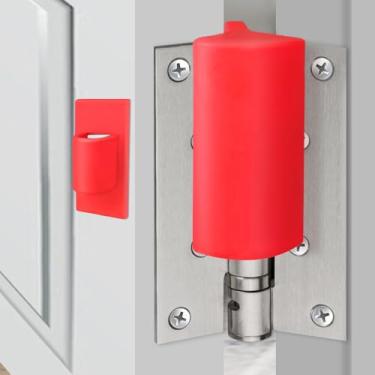 Imagem de Protetor de aperto de porta de silicone para pendurar e antibatente de porta, protetor de aperto de dedo de segurança infantil, portas à prova de bebês para manter a porta aberta e impedir que batam