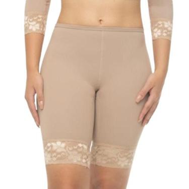 Imagem de Short Segunda Pele Feminino Anagua Com Renda Bermuda Conforto Usar Por