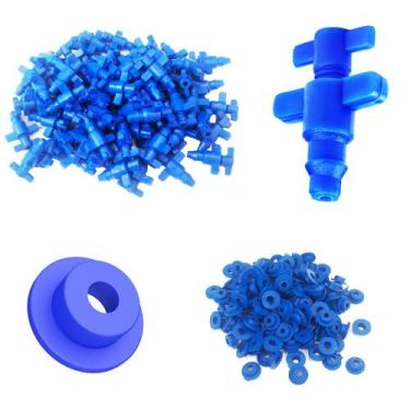 Imagem de Gotejador Irrigação Ga-2 Regulável 100 Und + 100 Chula 1/4" - Agrojet