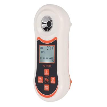 Imagem de Açúcar de Açúcar Inteligente, Teste Preciso de 0-60% de Teor de Açúcar Com Temperatura, Registro de Dados de Aplicativos Móveis, Design de Tamanho de Bolso para Frutas, café,