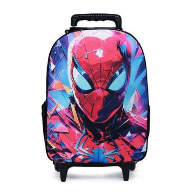 Imagem de Mochila Escolar Com Rodinha Infantil Homem Aranha Lançamento - Gra Bag