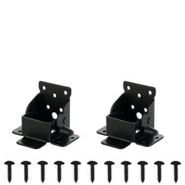 Imagem de Dluno Suporte de perna de mesa dobrável, 2 peças, suporte de perna dobrável, dobradiça de 90 graus, dobradiças de perna de mesa, cadeira de trabalho, suporte de extensão de pés de cama, dobradiças de