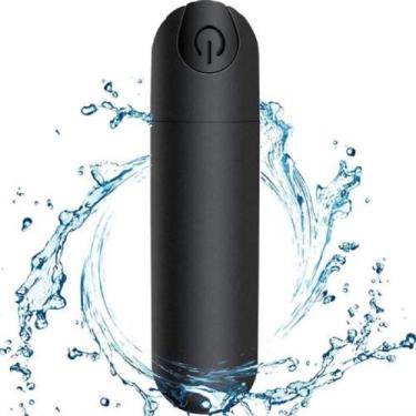 Imagem de Vibrador Feminino Power bullet Preto 10 Vibrações Recarregável - NC