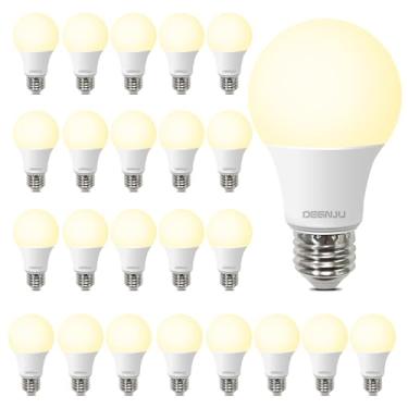 Imagem de DEGNJU Pacote Com 24 Lâmpadas Led, Branco Suave, 2700K, Lâmpadas Led Equivalentes A 60 Watts, Lâmpadas Padrão A19, 800 Lm, 15.000 Horas, Base E26, Não Regulável, Lâmpadas Led Brancas De 8,5 W Para Q