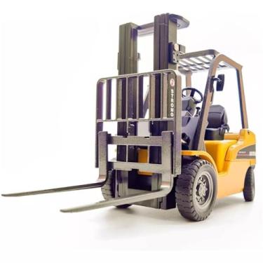 Imagem de Empilhadeira de Brinquedo Articulada, Modelo em Miniatura, Amarela e Preta