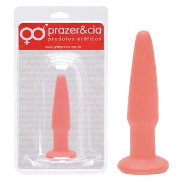 Imagem de Plug Anal De Borracha Maciça 11 X 2,5Cm Prazer E Cia