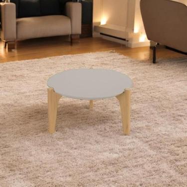 Imagem de Mesa de Centro Caribe 55cm p/ Decoração e Utilidades - Off White Perol
