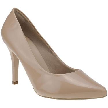 Imagem de Sapato Scarpin Feminino Salto Agulha Alto Bico Fino - LAZZLU, Nude, 37