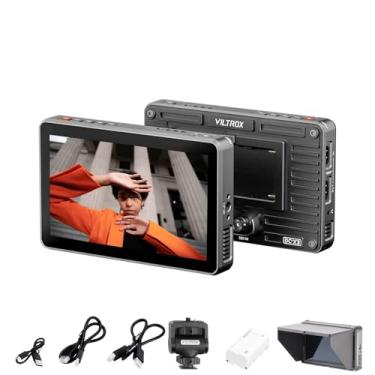 Imagem de VILTROX DC-X3 Monitor de campo de câmera com tela sensível ao toque de 6" ultrabrilhante de 2000Nits, entrada/saída HDMI 4K, 3G-SDI, tela IPS FHD 1920x1080 com LUT 3D, pico de foco, bateria