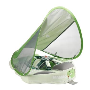 Imagem de A boia de natação para bebês da Mambobaby possui um design sólido não inflável para evitar que caia, com proteção FPS 50+, material de couro amigo da pele, para meninos e meninas - dinossauro