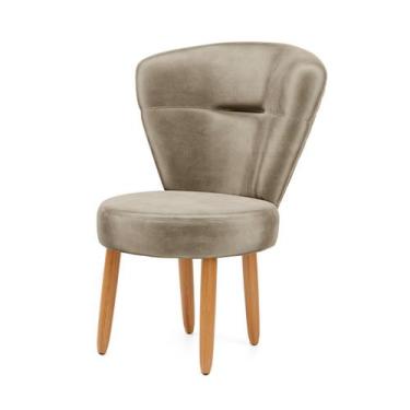 Imagem de Cadeira Para Estúdio de Beleza Cozinha Recepção Tecido Veludo Confortá