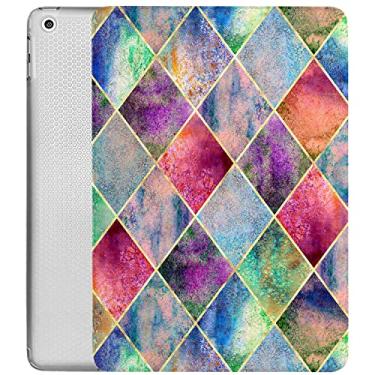 Imagem de DuraSafe Cases Capa para iPad 10,9 polegadas 10,9 pouces 10ª geração [iPad 10 2022] Capa com suporte ajustável com três dobras e traseira com dissipação de calor de TPU - Grade de diamante