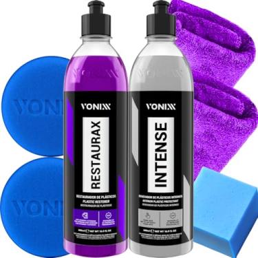 Imagem de Kit Produto Para o Painel Plástico Interno e Externo Intense Restaurax Vonixx