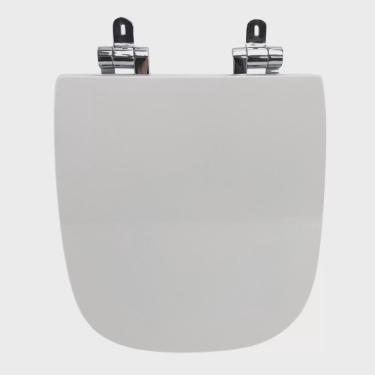 Imagem de Assento Sanitário Poliéster para Louça Sedile D-code (duravit) Slow Close Cromado