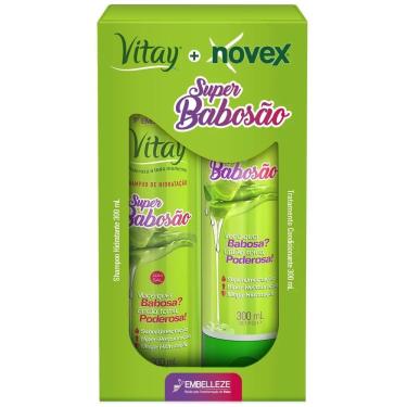 Imagem de Kit Vitay Novex Super Babosão Shampoo + Condicionador Embelleze 300ml