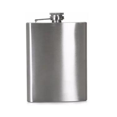 Imagem de Cantil Porta Bebida De Bolso 205ml Inox 7oz Whisky Vodka Whiskeira