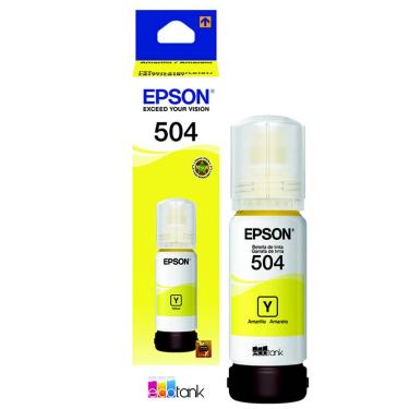 Imagem de Tinta epson T504 ecotank L4150/L4160/ L4260/L14150 amarelo 70ML
