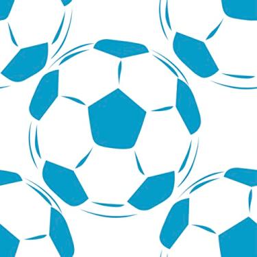 Imagem de Papel De Parede 3m Autoadesivo Bola De Futebol Azul