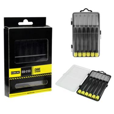Imagem de Kit Ferramenta 6 Chaves De Precisão Chaves Fenda E Philips - M&E Store