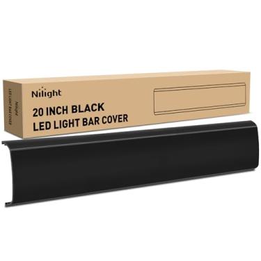 Imagem de Nilight Tampa de barra de luz LED de 50 cm capa protetora preta lente de policarbonato durável à prova d'água à prova de poeira à prova de arranhões para luzes de fileira dupla, iluminação de condução