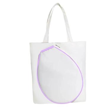 Imagem de rockible Tennis Racket Bag Canvas, Borda Roxa