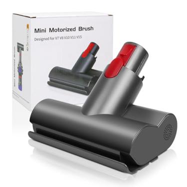 Imagem de Mini ferramenta motorizada compatível com aspiradores de pó sem fio Dyson V7 V8 V10 V11 V15, cabeças de aspirador de pó de substituição, adequadas para remover sujeira persistente em colchões, móveis