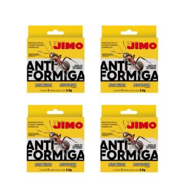 Imagem de Kit Com 4 Jimo Anti Formiga Porta Iscas 2,5g Mata Formigas De Forma Rá
