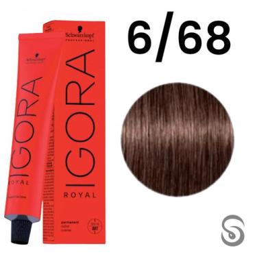 Imagem de Schwarzkopf Igora Royal Coloração 6/68 Louro Escuro Marrom Vermelho 60