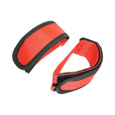 Imagem de Dynwave 2PCS Bike Pedal Strap Cycling Pedal Band Non Slip Clipes Tire Strap Toe Binding tire para andar de montanha Bike Sport Exercício, Vermelho