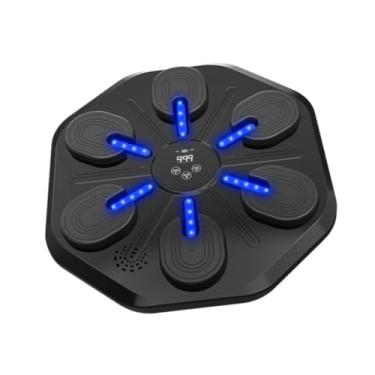 Imagem de Colaxi Máquina de alvo de boxe musical construída em luzes de contagem de contagem piscatórias modos ajustáveis ​​boxe inteligente para esportes de