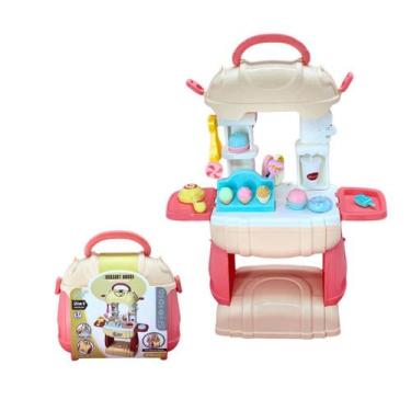 Imagem de Maleta Bancada Infantil Doces Brinquedo Educativo Acessórios - Full Im