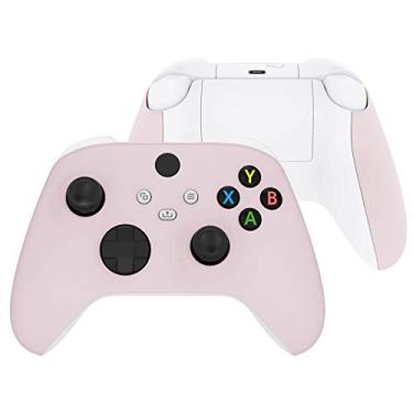 Imagem de eXtremeRate Capa lateral para Xbox Series X e S, acessórios personalizados de flores de cerejeira, painéis traseiros para controle sem fio Xbox Core [controle não incluído]