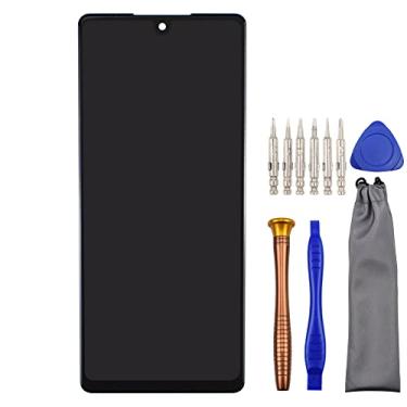 Imagem de Tela de substituição LCD Touch Digitalizador Assembléia para LG K71 Stylo 6 17.3 cm Preto LMQ730HA LM-Q730HA LMQ730TM LM-Q730TM com kit de ferramentas