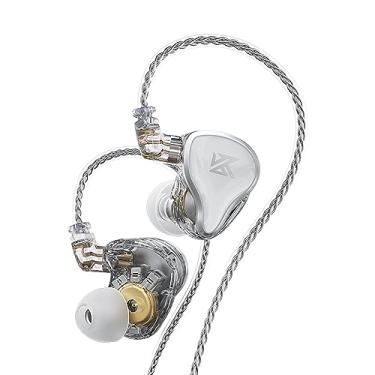 Imagem de CCA Fones de ouvido intra-auriculares KZ ZAS 16 unidades 7BA 1DD drivers híbridos HiFi IEM fones de ouvido com fio de alta clareza para músicos, cantores, bateristas audiófilos de DJ