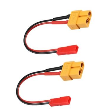 Imagem de Wmzjnljy 2 peças XT60 fêmea para JST macho RC conector adaptador fio com 22awg 10.2 cm (W77-2)