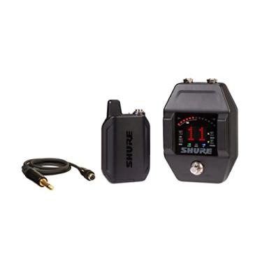Imagem de Shure GLXD16 Sistema sem fios digital de banda dupla Pro, guitarra e baixo, duração da bateria de 12 horas, alcance de 100 pés, inclui cabo de guitarra WA305 premium com conector