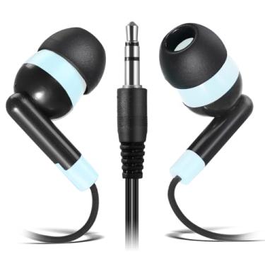 Imagem de Keewonda Fones de ouvido infantis com fio, pacote com 30, fones de ouvido em massa para estudantes em sala de aula, pacote com vários fones de ouvido para iPad, laptop, Chromebook, PC