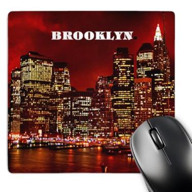 Imagem de 3dRose LLC Mouse pad Brooklyn Lit Up at Night 20 x 20 x 0,25 (mp_80345_1)