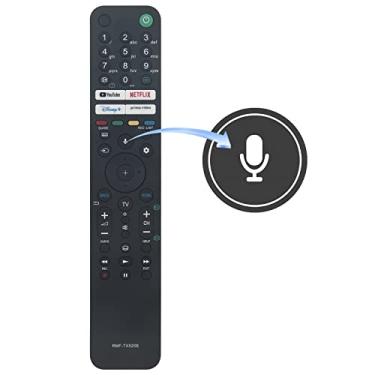 Imagem de PerFascin Controle remoto de voz de substituição RMF-TX520E adequado para Sony BRAVIA TV Series W800, X80J, X81J, X82J, X85J, X90J, X92J, X93J, X94J, A80J