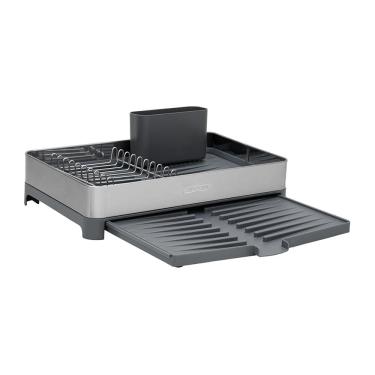 Imagem de Escorredor de Louça Tramontina Plurale em Aço Inox com Bandeja e Porta-Talheres