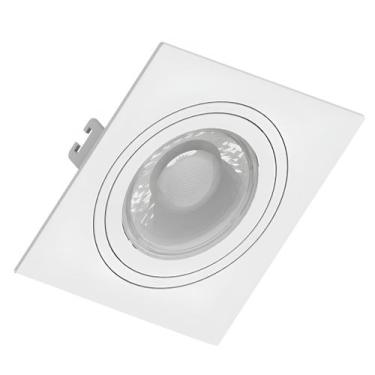 Imagem de Spot Quadrado Embutir Face Plana Dicroica Saveenergy, 127/220V