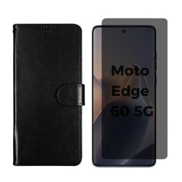 Imagem de Carteira + Pel. Gel Privativa Compativel Com Moto Edge 60 5g - Generic
