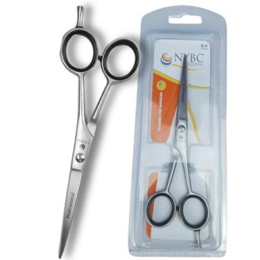 Imagem de Tesoura Cabelo Fio Navalha 6" (15,2 cm) Profissional Aço Inox 420 Ajustável NYBC Beauty TCFN-6