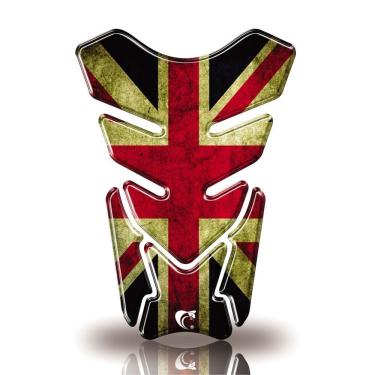 Imagem de Protetor De Tanque Adesivo Moto Honda Yamaha Suzuki Bandeira Inglaterra Vermelho