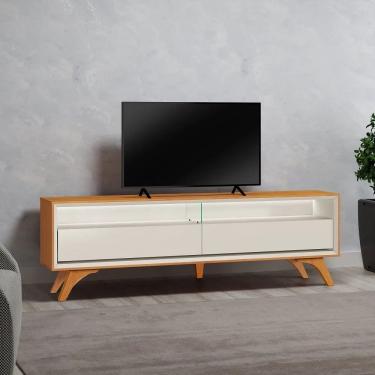 Imagem de Rack Para Tv 75" Com Led 2gv Austria Cor:naturalle/off