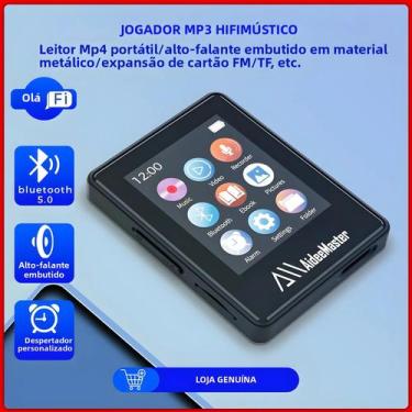 Imagem de Leitor De Música MP3 Portátil Compacto Com Gravação De Cartão De Tela 